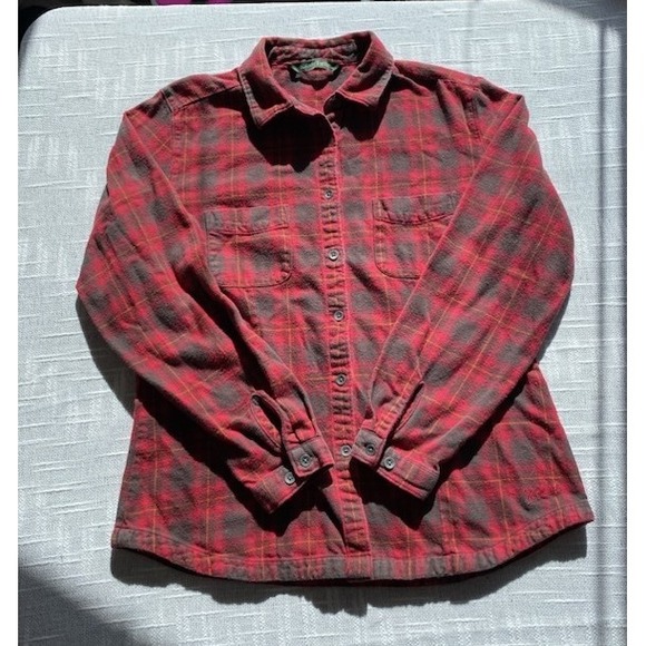 Woolrich Tops - Woolrich Plaid Flannel Shirt Distressed Paint Splatter Grunge Workwear M